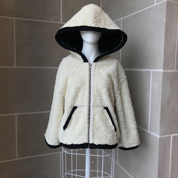 Anthropologie Tops - Aiko Sherpa Cocoon Hoodie
